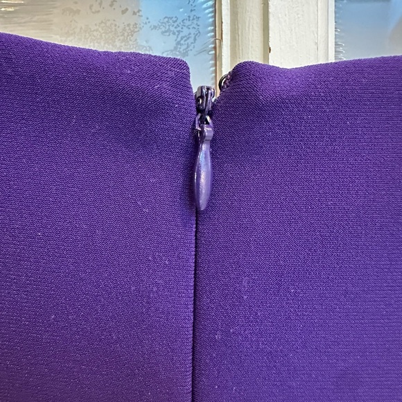 LRL Lauren Ralph Lauren Purple 3/4 Sleeve Ponte Cocktail Dress Plus Size 16 - Picture 7 of 14